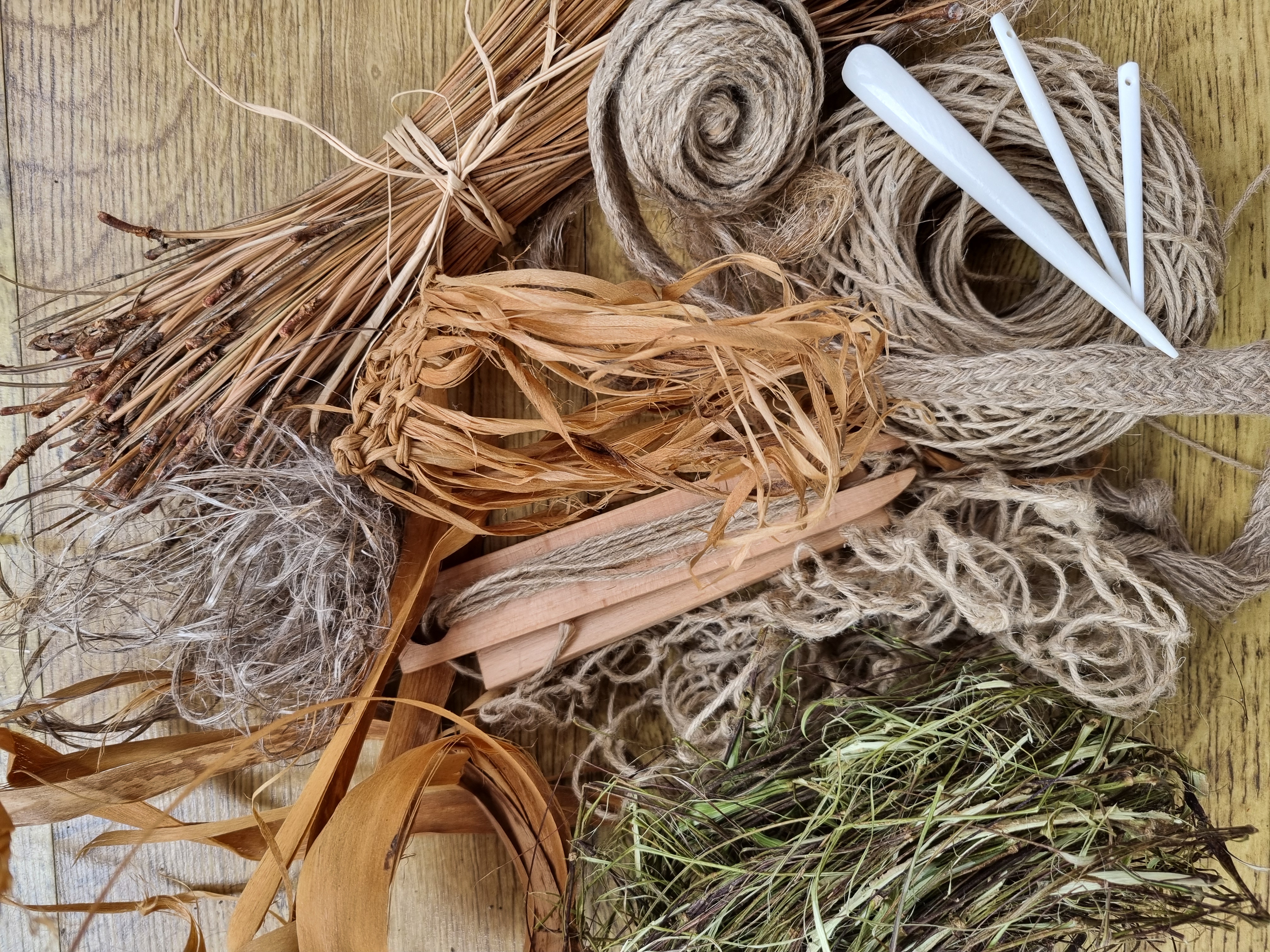Coiled Grass Baskets - create a beautiful and robust basket from strands of grass