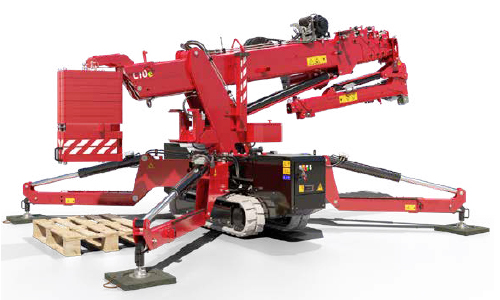 Hoeflon C10e Spider Crane for hire