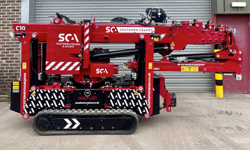 Hoeflon C10 spider crane