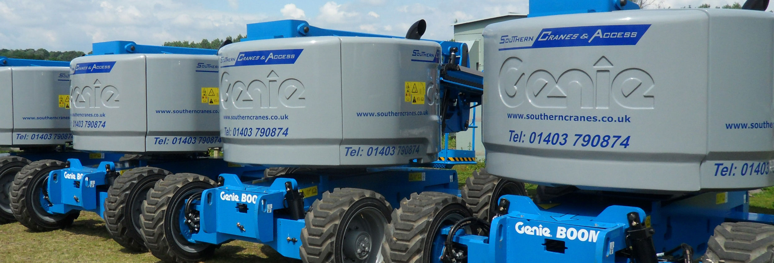 Articulated and telescopic boom hire at Southern Cranes & Access, West Sussex