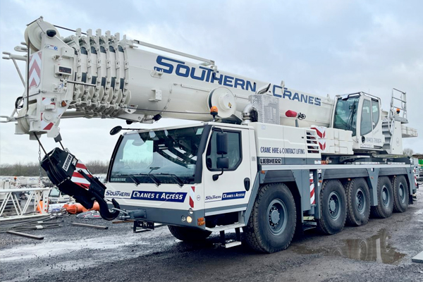 Liebherr LTM1150-5.3 mobile crane hire at Southern Cranes & Access
