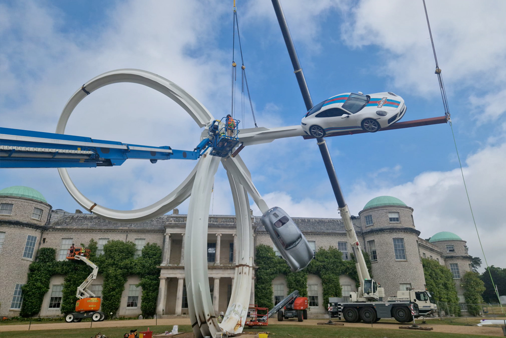 Goodwood FOS Festival of Speed specialist lifting and crane hire