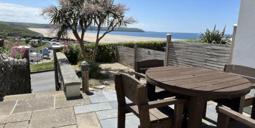 Patio overlooking the bay