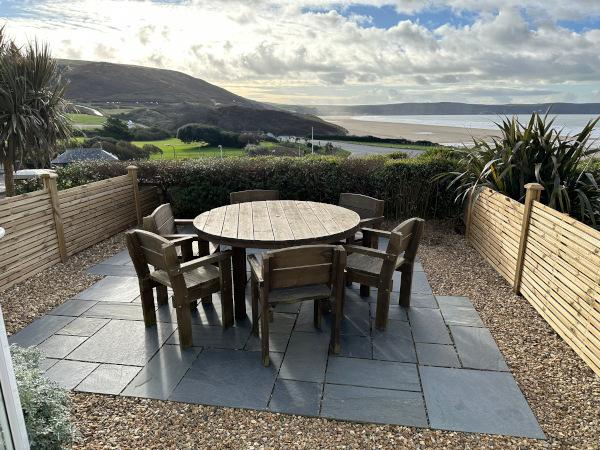 Woolacombe north Devon Beach view Patio Area & Seating